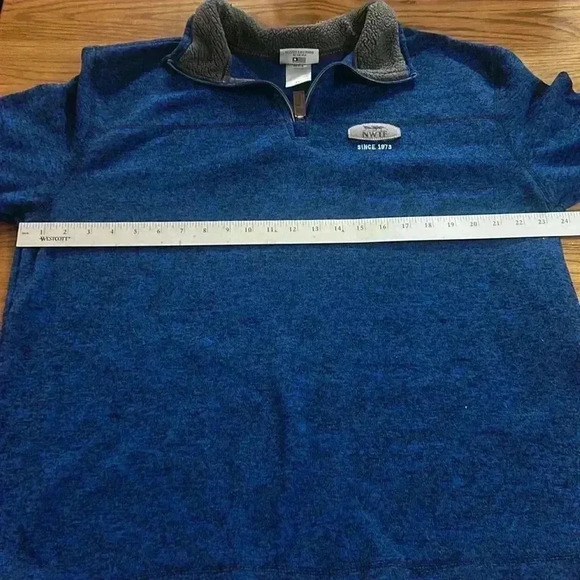 National Wild Turkey Federation Jacket Pullover XXL Men's Blue Fleece 1/4‎ Zip - Picture 7 of 7